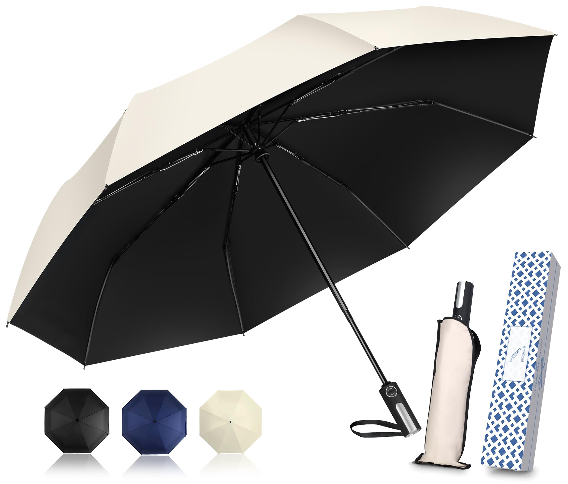 YOIIYO ワンタッチ折りたたみ傘