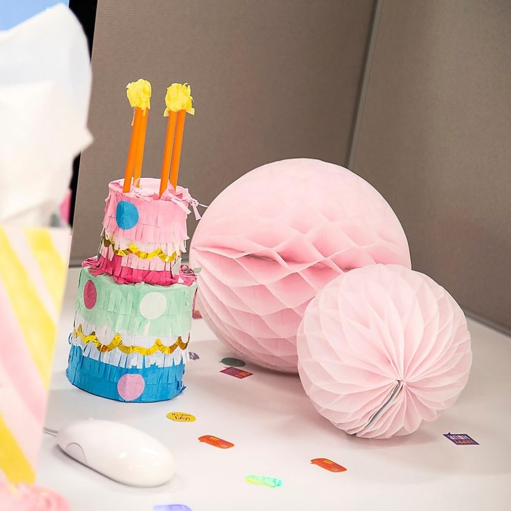 Mini Bday Cake Pinatas - Party Decor - 3 Pieces
