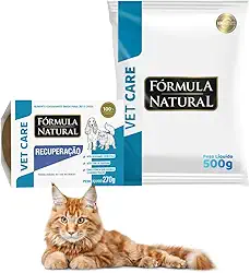 Kit Com Ração Fórmula Natural Urinária 500g + Patê Úmido Vet Care Recuperação 270g Para Gatos