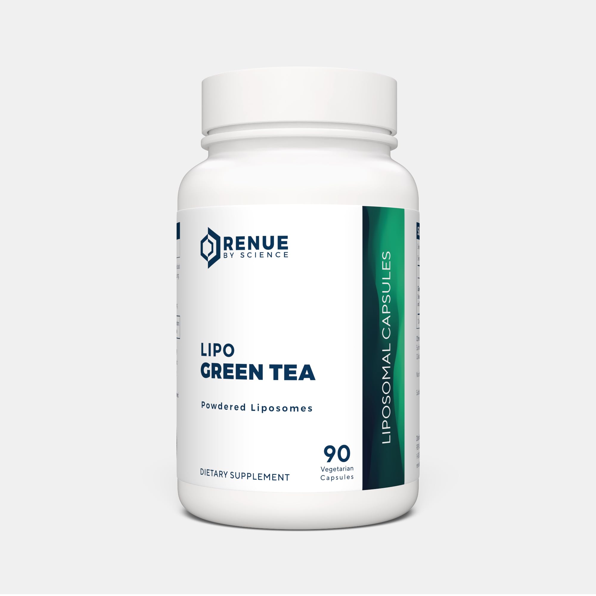 Renue By Science Green Tea Extract | High Strength Liposomal Supplement | 90 Capsules - 75mg Green Tea per Serving | Non-GMO | Made in the USA & Third-Party Tested