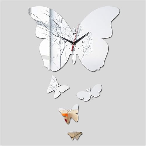 ZXMJYHK New Quartz Modern Acrylic Mirror Wall Sticker Pin 3D DIY Clock Clocks Reloj De Pared Horloge Watch Color Type 1