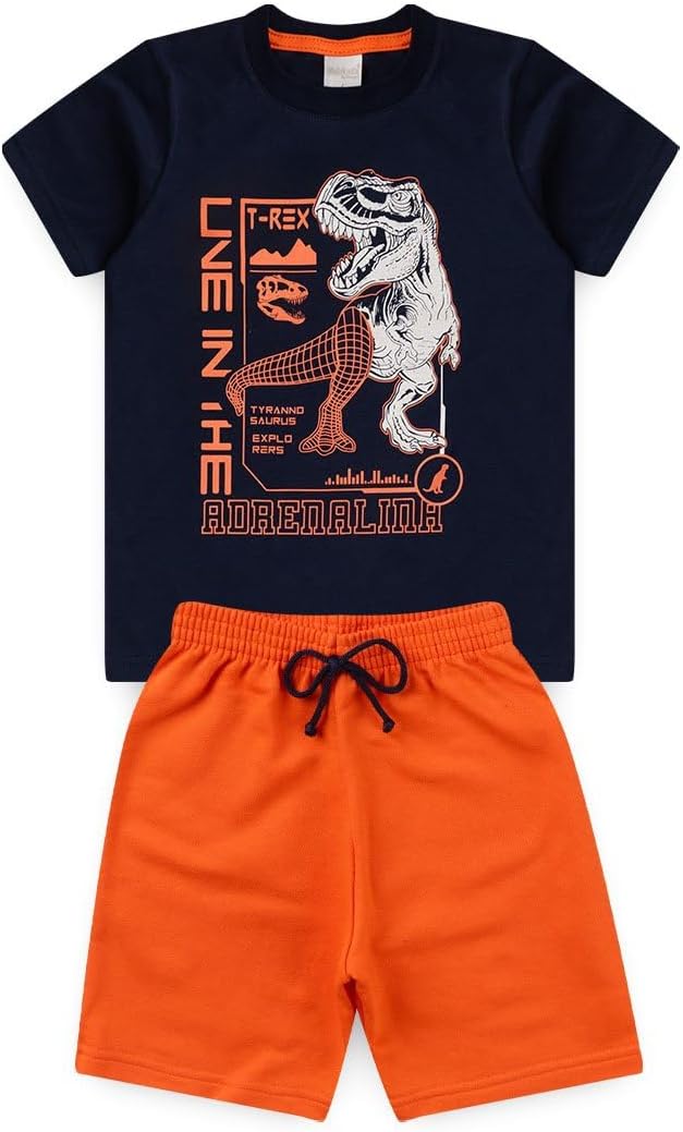 Conjunto Curto Menino Camiseta e Bermuda Dino em promoção! Veja a oferta e mais achadinhos de Meninos Hoje é o melhor dia para comprar Conjunto Curto Menino Camiseta e Bermuda Dino com aquele preço maroto! Promoção! Aproveite a oferta!