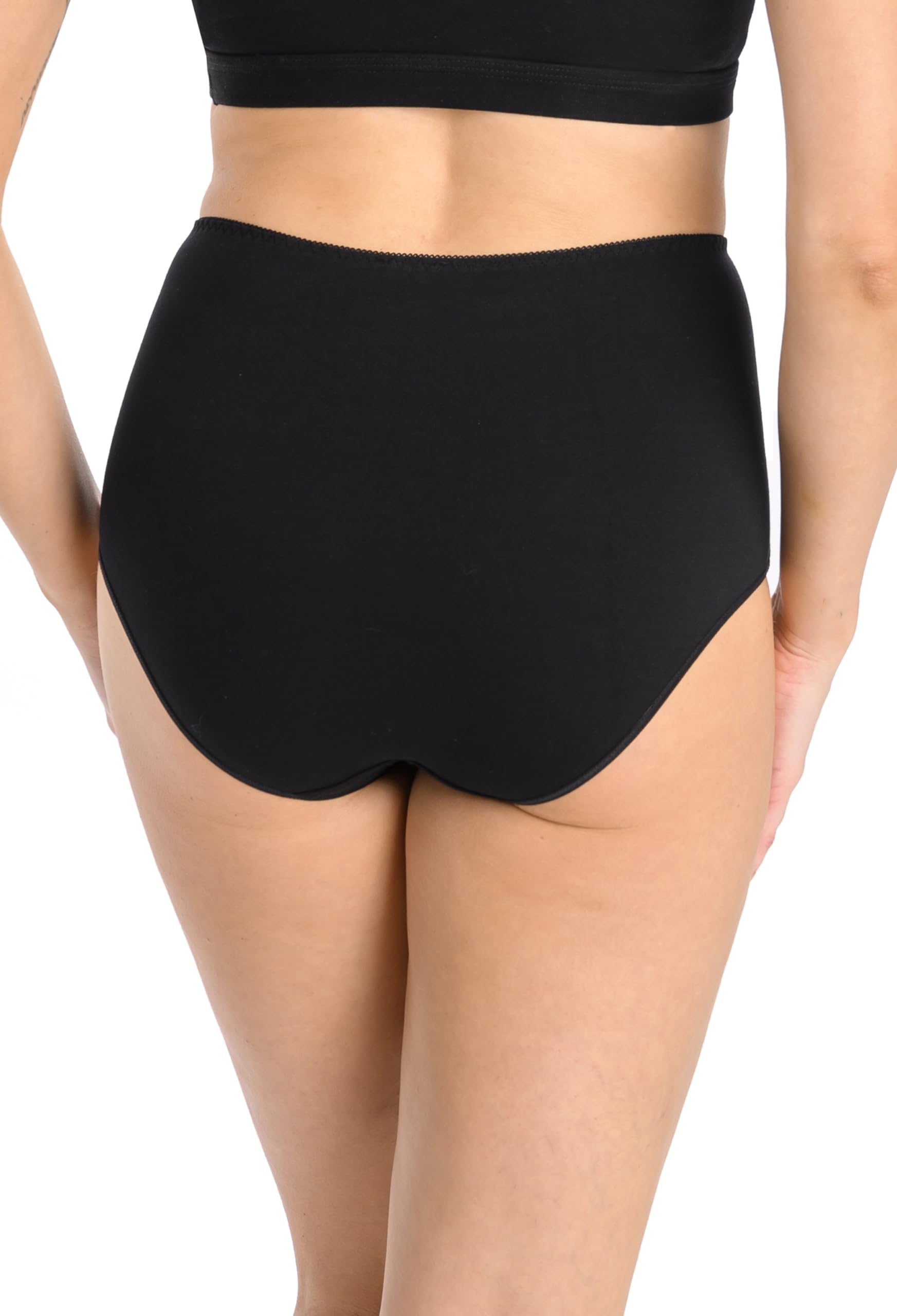 Teyli 3er Pack Slip Damen Baumwolle zum Kaschieren von Unvollkommenheiten - Bikinis & Taillenslips für Damen - Slips Baumwolle