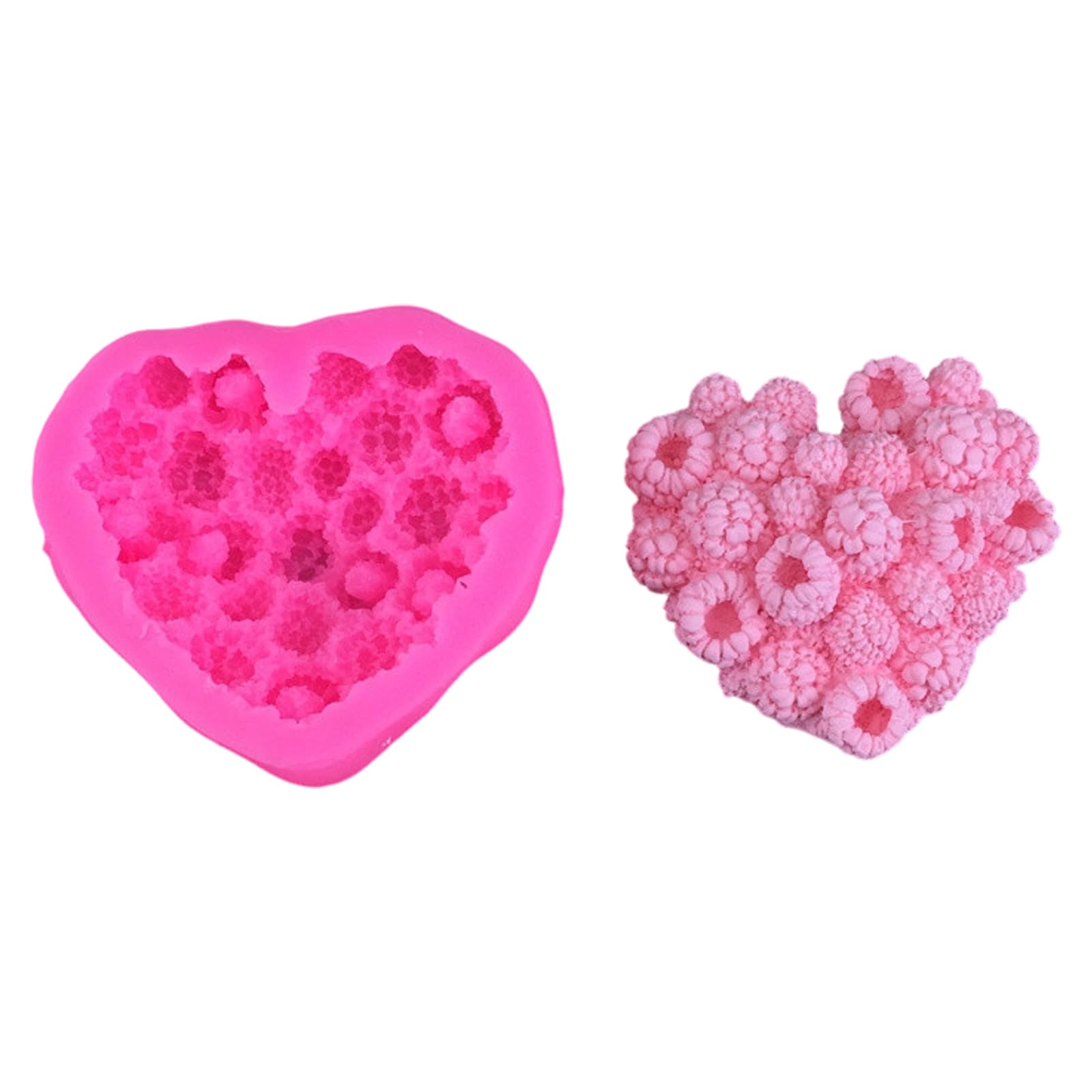 Tsophreniq Multipurpose Raspberry Shape Silicone Molds Kids Baking Supplies Suitable for Fondant Chocolate and Dessert Lover ' s Day Baking Equipment