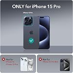 ESR pour iPhone 15 Pro Cas compatible avec MagSafe, Couverture de téléphone anti-choc magnétique forte, classique Series, Effacer
