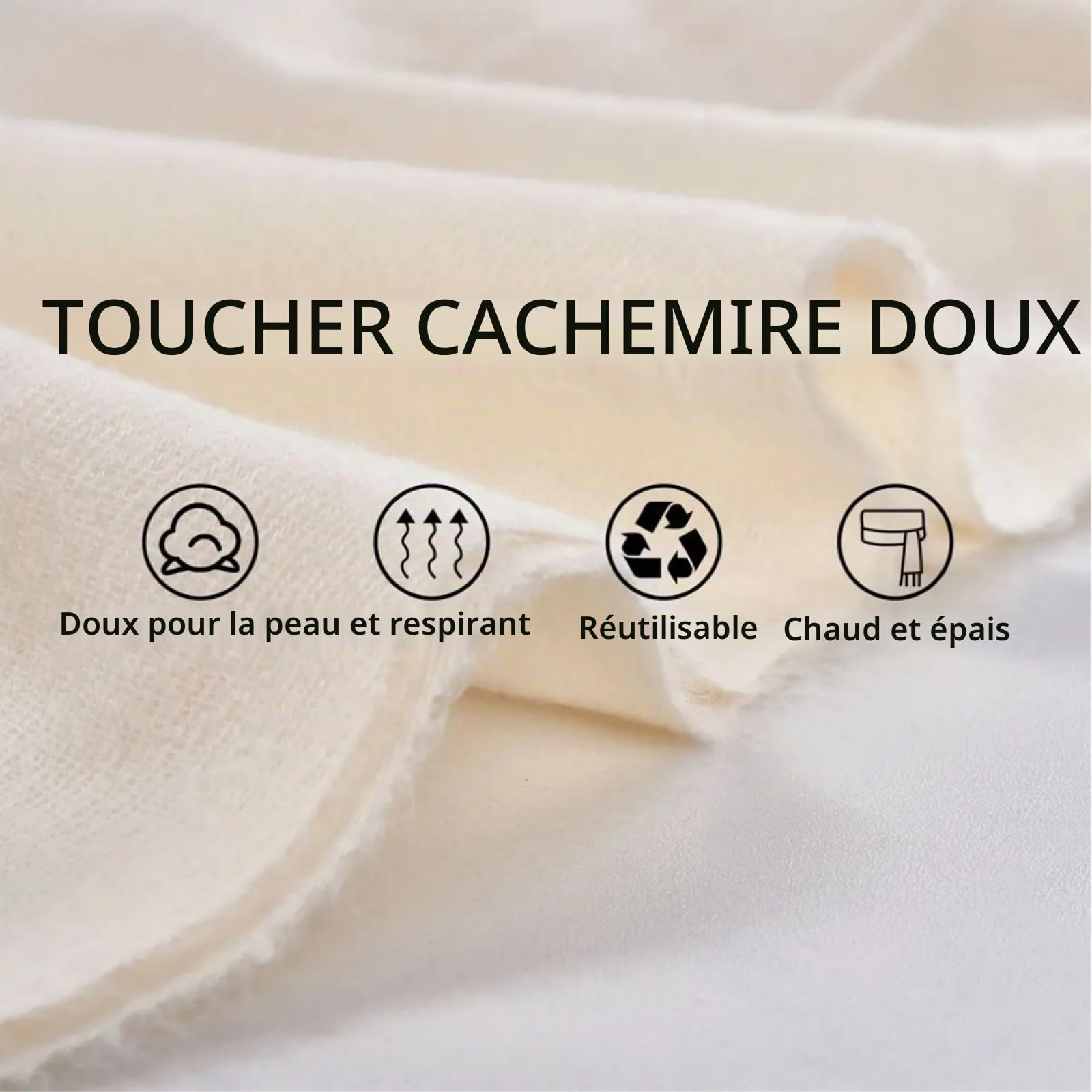 Couverture Chaude Écharpe Pour L'Hiver, Drapeau Breton Breton Châle Enveloppement Pour Femme Hiver Chaud Longue Écharpe Douce Pashmina Châle Écharpes Pour Femme Hiver