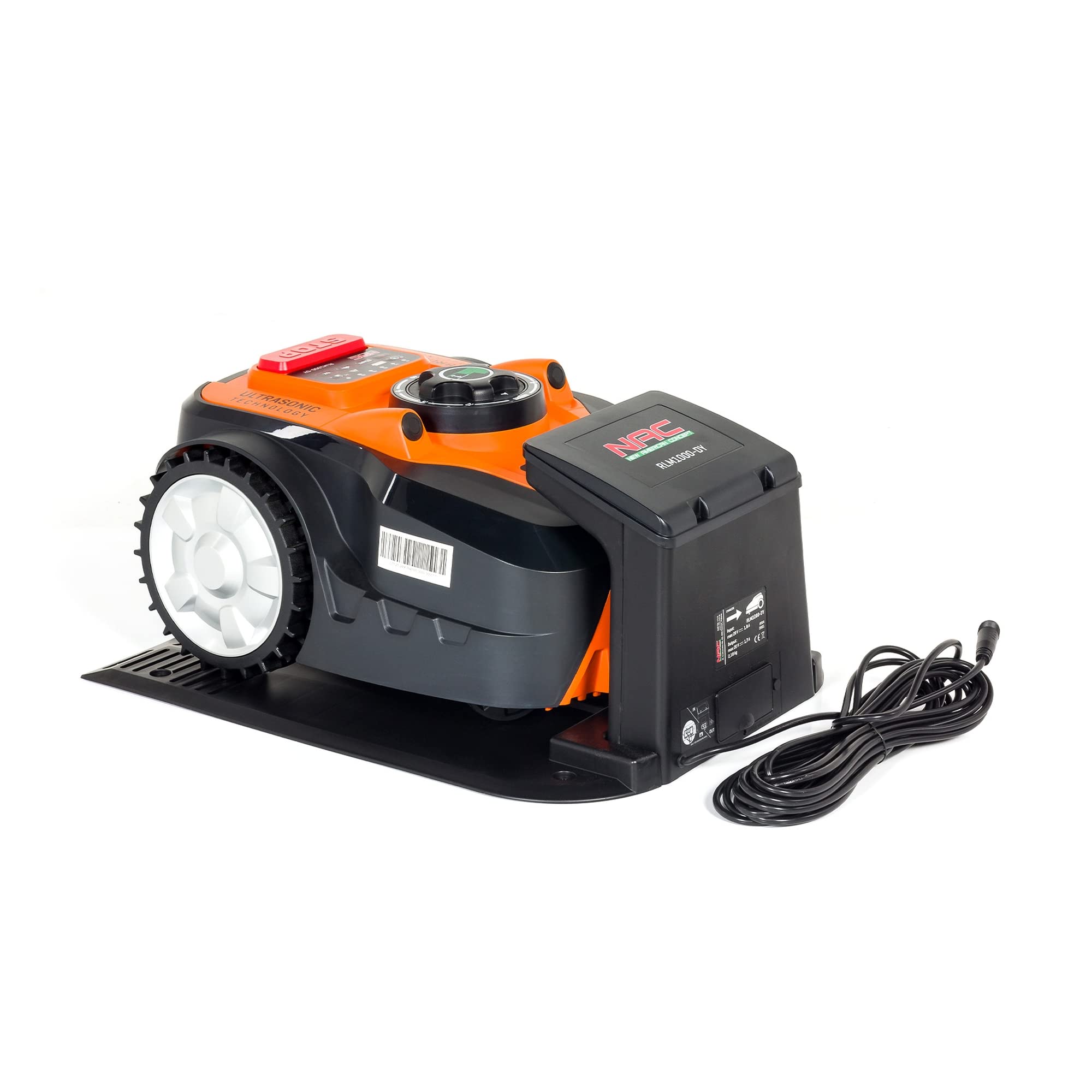 NAC RLM1000-DY Robot cortacésped NAC, Superficie de Trabajo máxima 1000 m2, controlado con un Smartphone, Bluetooth, WiFi