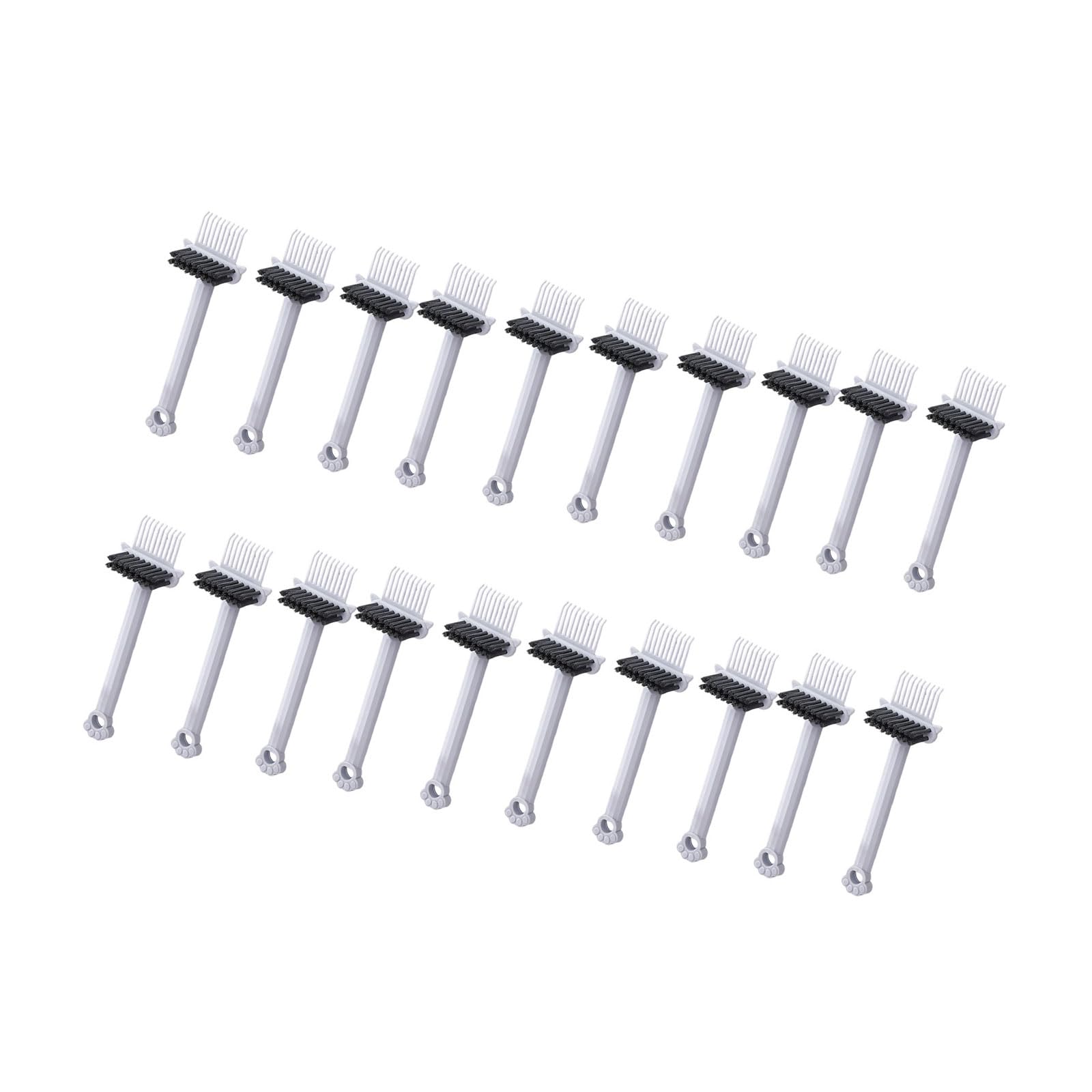 NVOQILIN 20pcs Comb Brush Cleaner Central Grooves AntiSlip Grip for Safe Operations Cleaner for Comb Brushes Keyboards Crevices Brush Cleaning Tool
