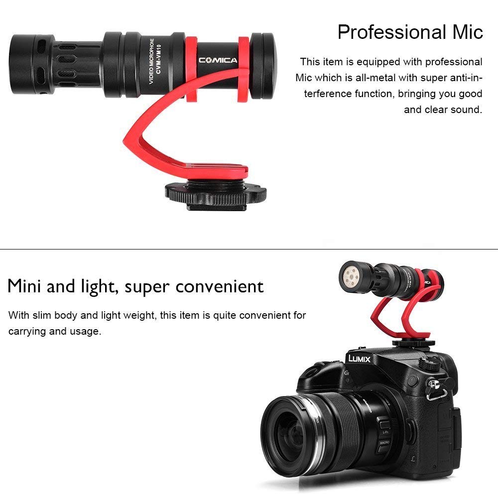 comica CVM-VM10II Mini Microphone pour Appareil Photo
