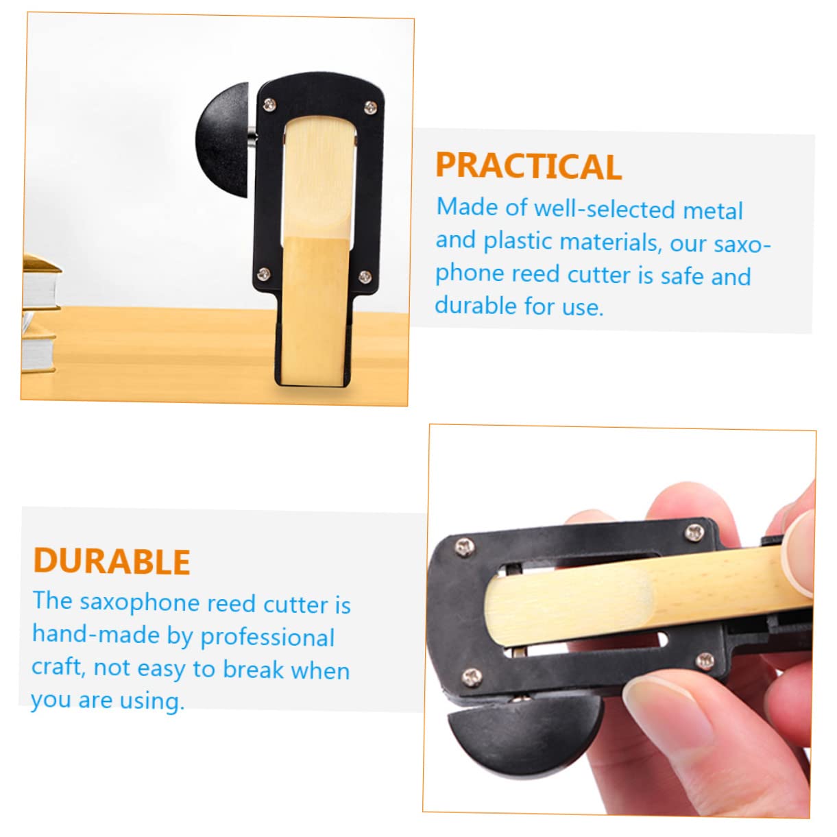 ifundom 4pezzi Saxophone Cutter Strumento Di Riparazione Per Ance Musicali Trimmer Per Clarinetto Facile Da Installare e Compatto Accessorio Per Musicisti Professionisti e Amatori