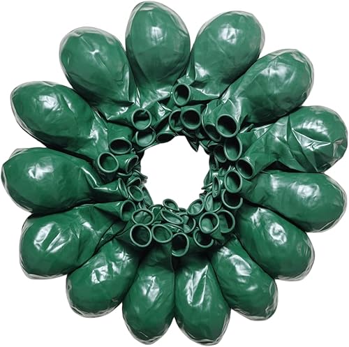 Paquete de 90 globos verdes de látex verde oscuro de 18 pulgadas para decoraciones de fiestas y eventos ZWZLIULIAN
