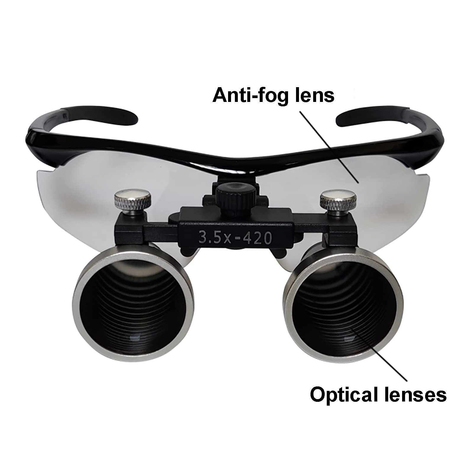 Loupe Binoculaire Chirurgicale, Loupes Binoculaires Lunettes Optiques, Loupes Ultra-légères 2,5X 3,5X Loupe Grossissement Binoculaire, Pour La Chirurgie Dentaire Opération D'anastomose Vasculaire ( Si