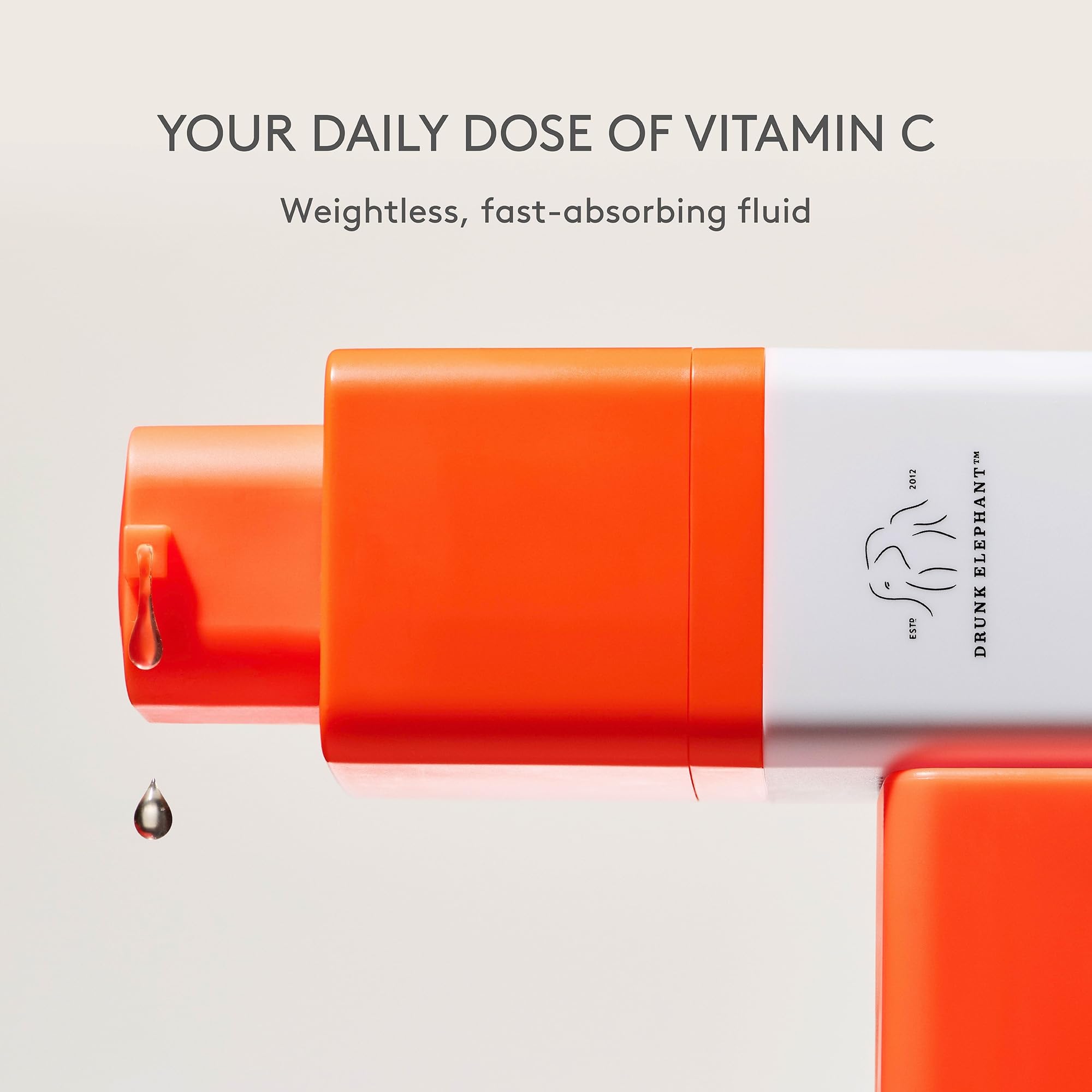 Drunk Elephant C-Firma Fresh Day Serum - 28 ml/.94 fl oz - 15% Illuminating Vitamin C - Clean Clinical Skincare - Cruelty-Free - Dermatologist-Tested - Free of Essential Oils, Silicones, and Fragrance