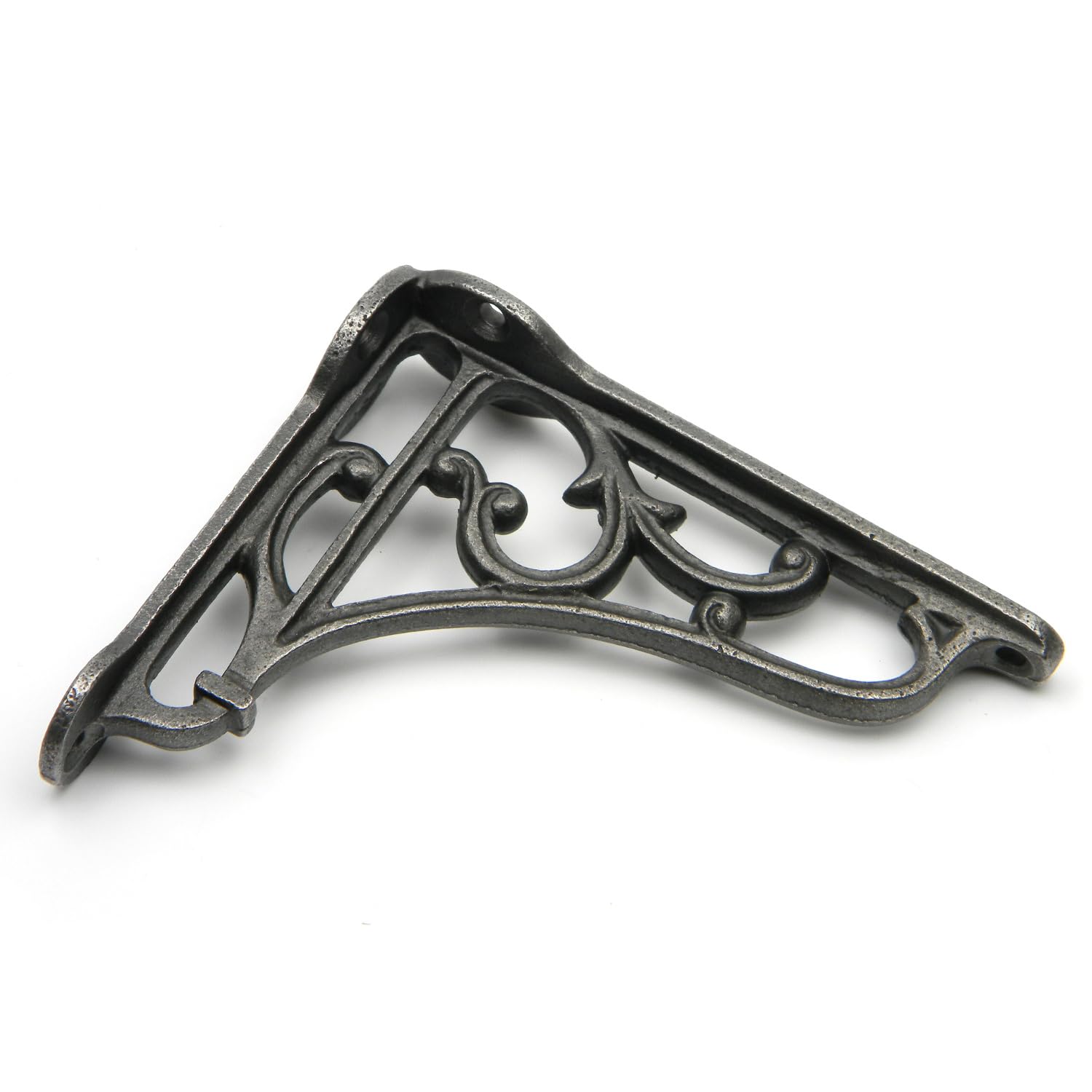 Oakcrafts Cast Iron Victorian Style Heritage Shelf Brackets - Pair Of Antique Shelf Brackets - 100Mm X 90Mm