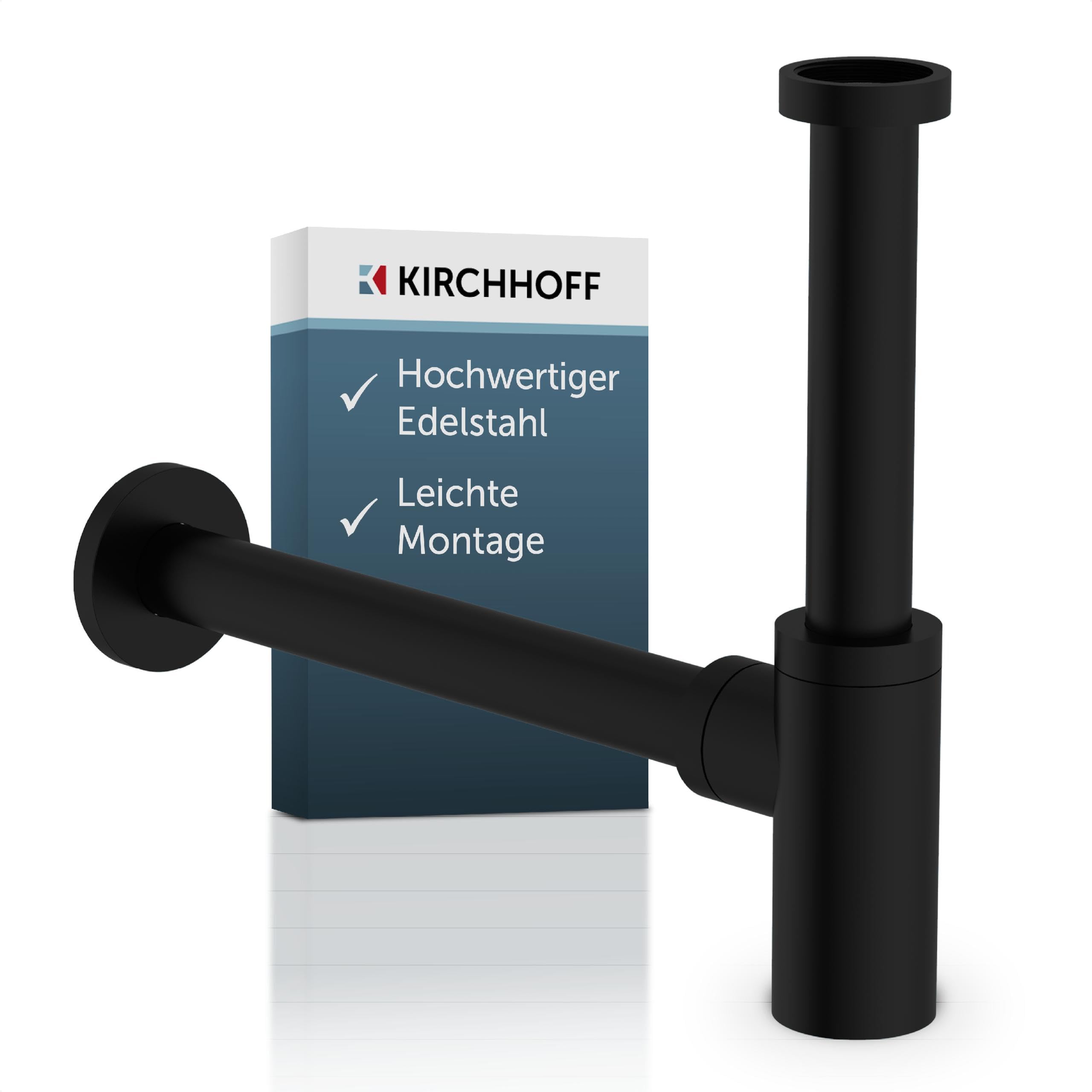 KIRCHHOFF Design Siphon, Matt Schwarz