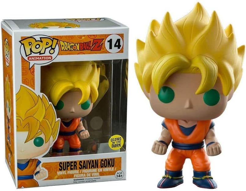 Pop Animation 3.75 Inch Action Figure Dragonball Z - Super Saiyan Goku Blue Eyes #14 Exclusive