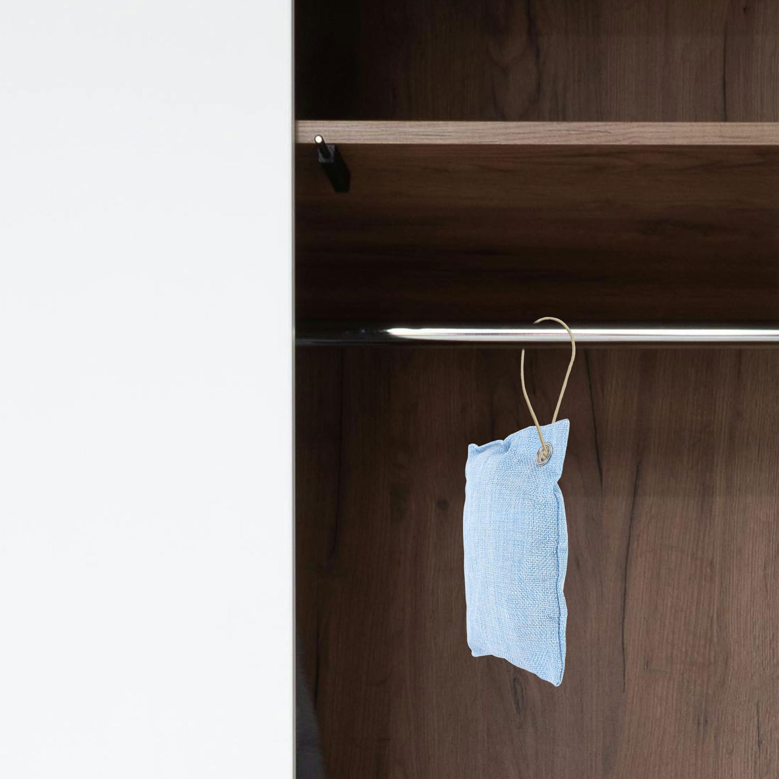 MAGICLULU 4piezas Bolsas de Activado de Bambú Desodorizantes y Purificadoras de Aire para Hogar Coche y Armarios Atrapaores de Olores y Humedad Paquete Reemplazable para Ambiente Fresco