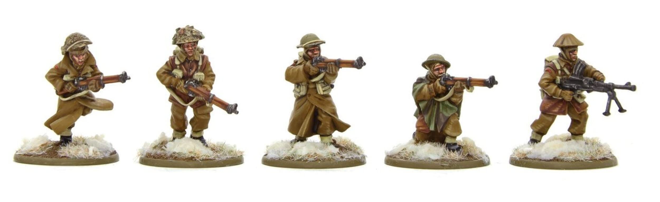 Warlord Games British Army Infantry Section (Winter) 28mm Scale Metal Miniatures for Bolt Action Highly Detailed World War 2 Miniatures for Table-top Wargaming - Image 3
