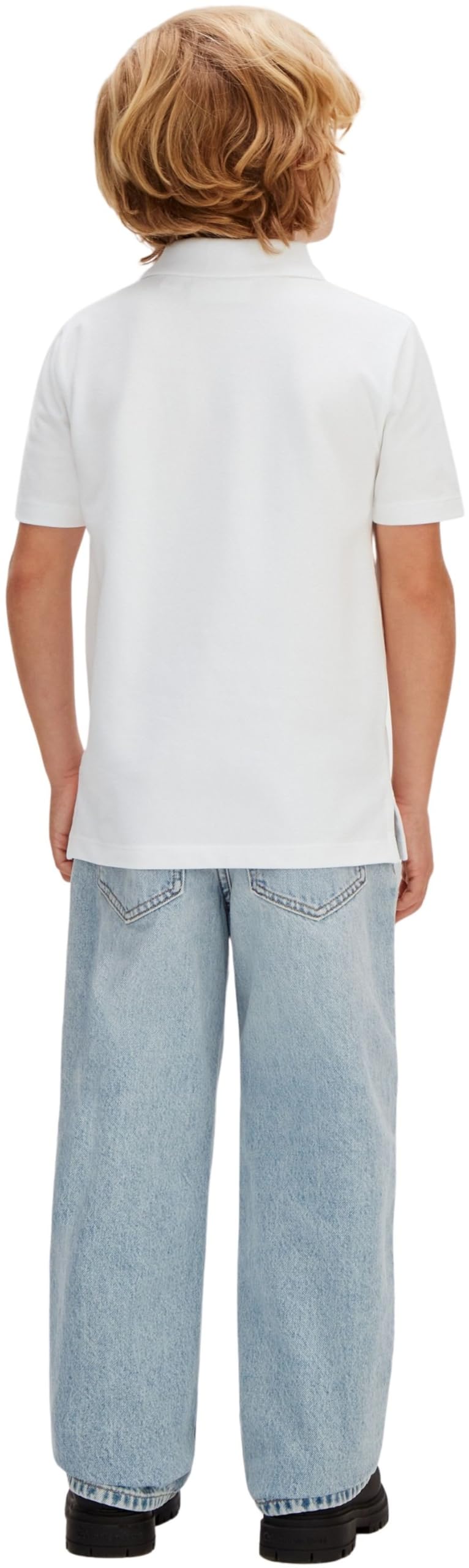 Calvin Klein Solid Polo Lvcksjb29b Polo S/S Bambini e Ragazzi
