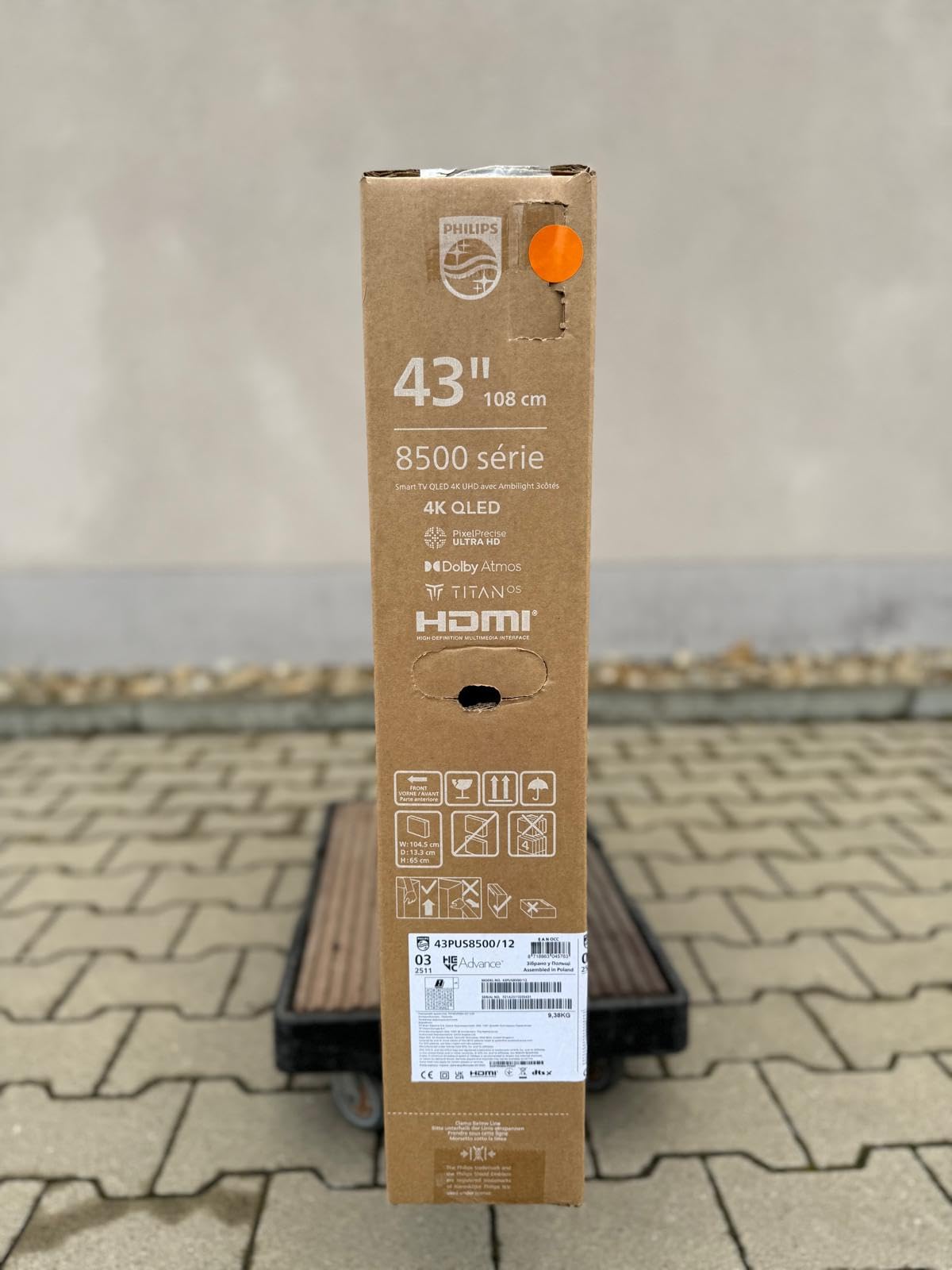 Philips 43PUS8500/12, 109,2 cm (43"), 3840 x 2160 Pixel, Smart-TV, WLAN, Schwarz (43PUS8500/12)