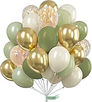 Vista 44 de PartyWoo Q06 - Paquete de 100 globos color verde menta pastel de diferentes tamaños (36, 18, 12, 10 y 5 pulgadas), kit de arco y guirnalda