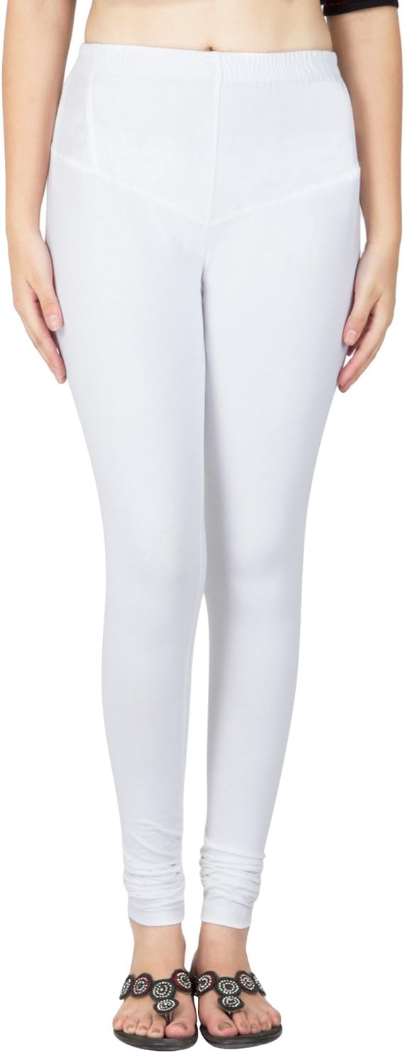 SARJANA Women’s Cotton Churidar Leggings Solid Authentic Yoga Casual Pants Free Size