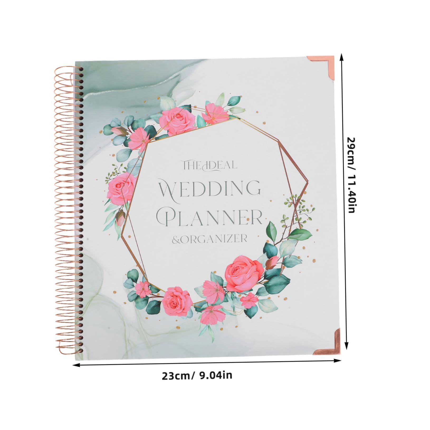 Angoily Hochzeitsplaner Buch aus Papier für Verlobung und Hochzeit Budgetplanung Detaillierter Zeitplan Notizbuch Design für Planung
