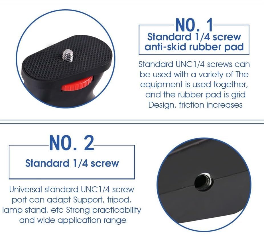 Handheld Grip 1/4" Screw for Camera Stabilizer Hand Grip Holder for Video Shooting Videography Compatible With DSLR Camcorder Smartphone GoPro Action Camera 4 615EV3ZiKPL