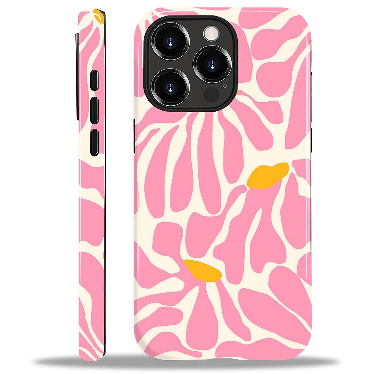 Yesad Case for iPhone 15 Pro Max, Hybrid 2-Layer Case, Shockproof Military-Grade Protection Durable Anti-Scratch Phone Case for Woman Man Boy Girl,