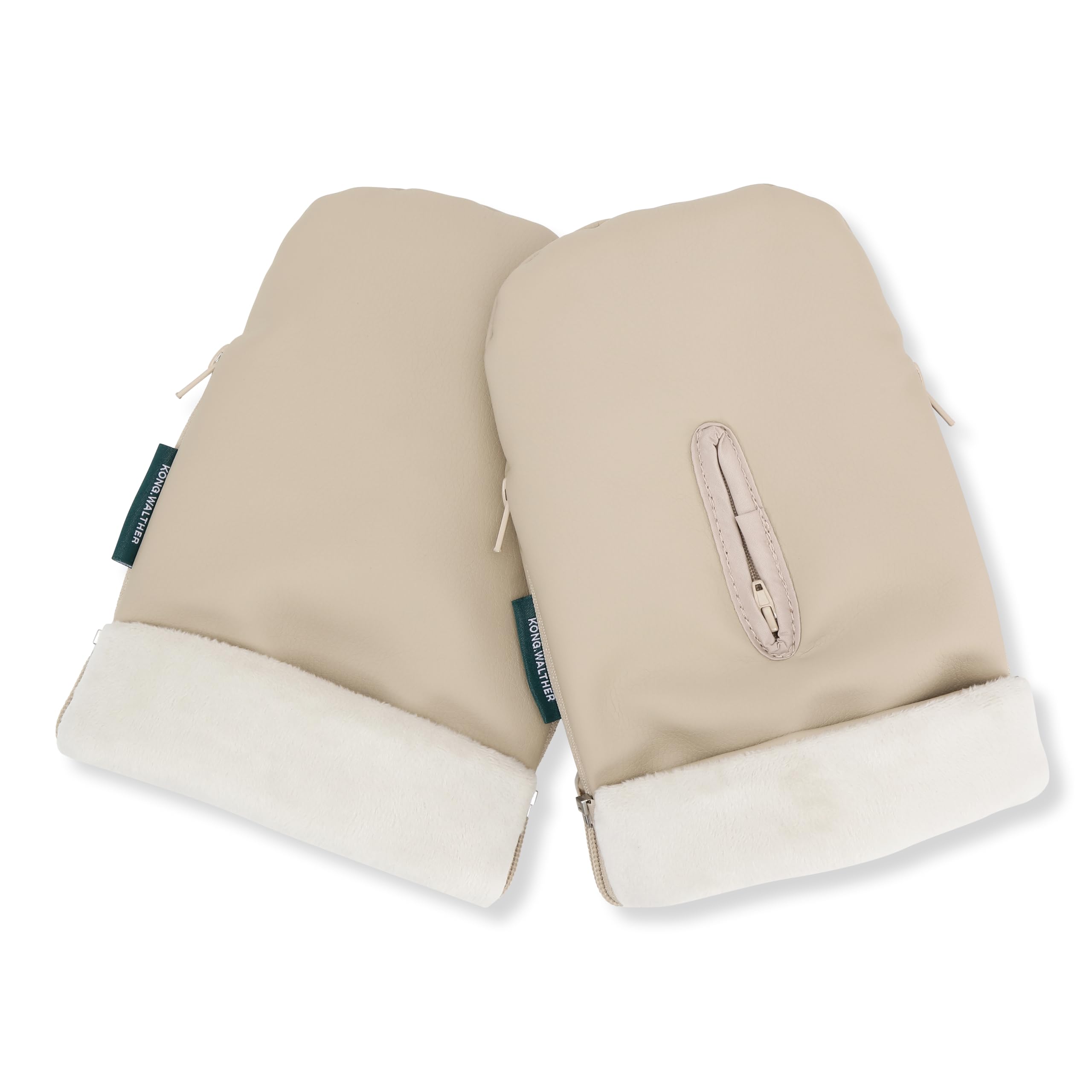 KONG.WALTHER diameter sterbro Pram Gloves, Creme fleece