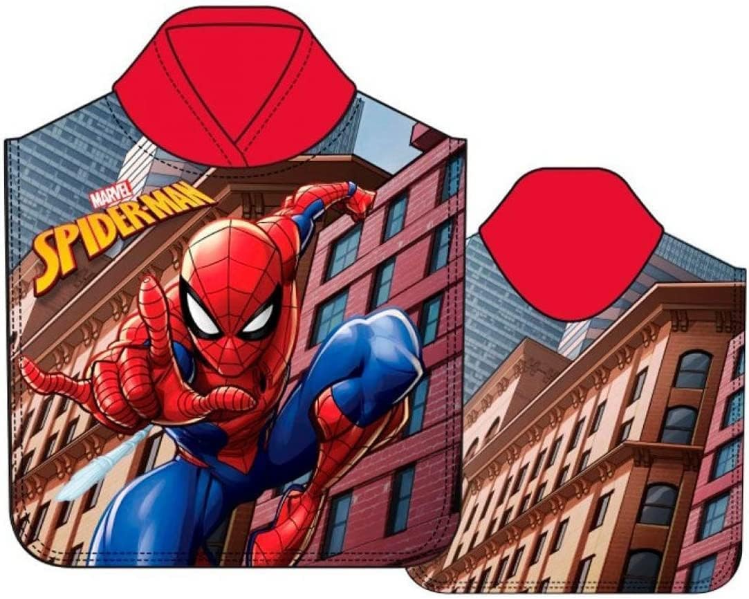 Peignoir Spiderman Poncho U00e0 Capuche Serviette De Plage Mer Et