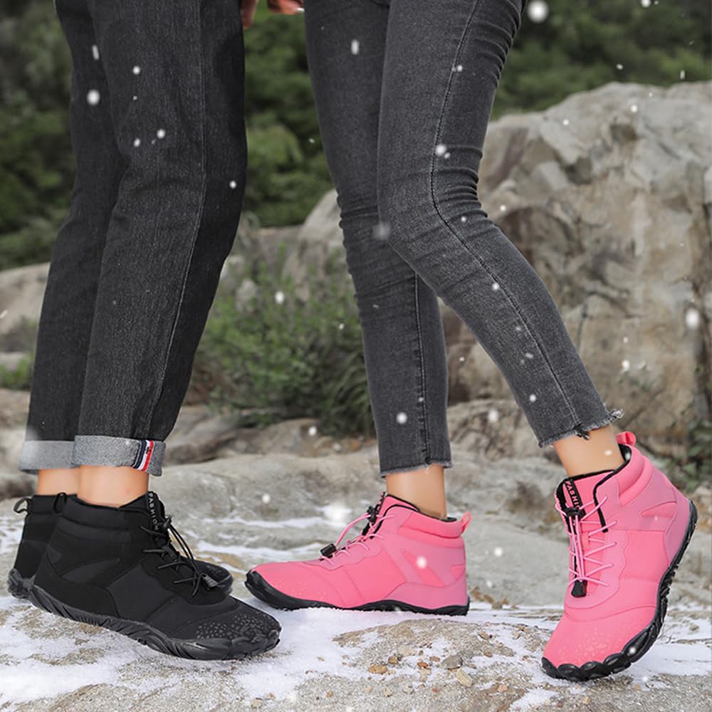 Chaussures pieds nus d'hiver, chaussures pieds nus pour homme et femme, automne et hiver, imperméables, chaussures pieds nus