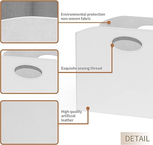 Miniatura 10 de Revistero plegable para revistas, estante grande para revistas, con asa, cesta de almacenamiento de libros, soporte para revistas, organizador de