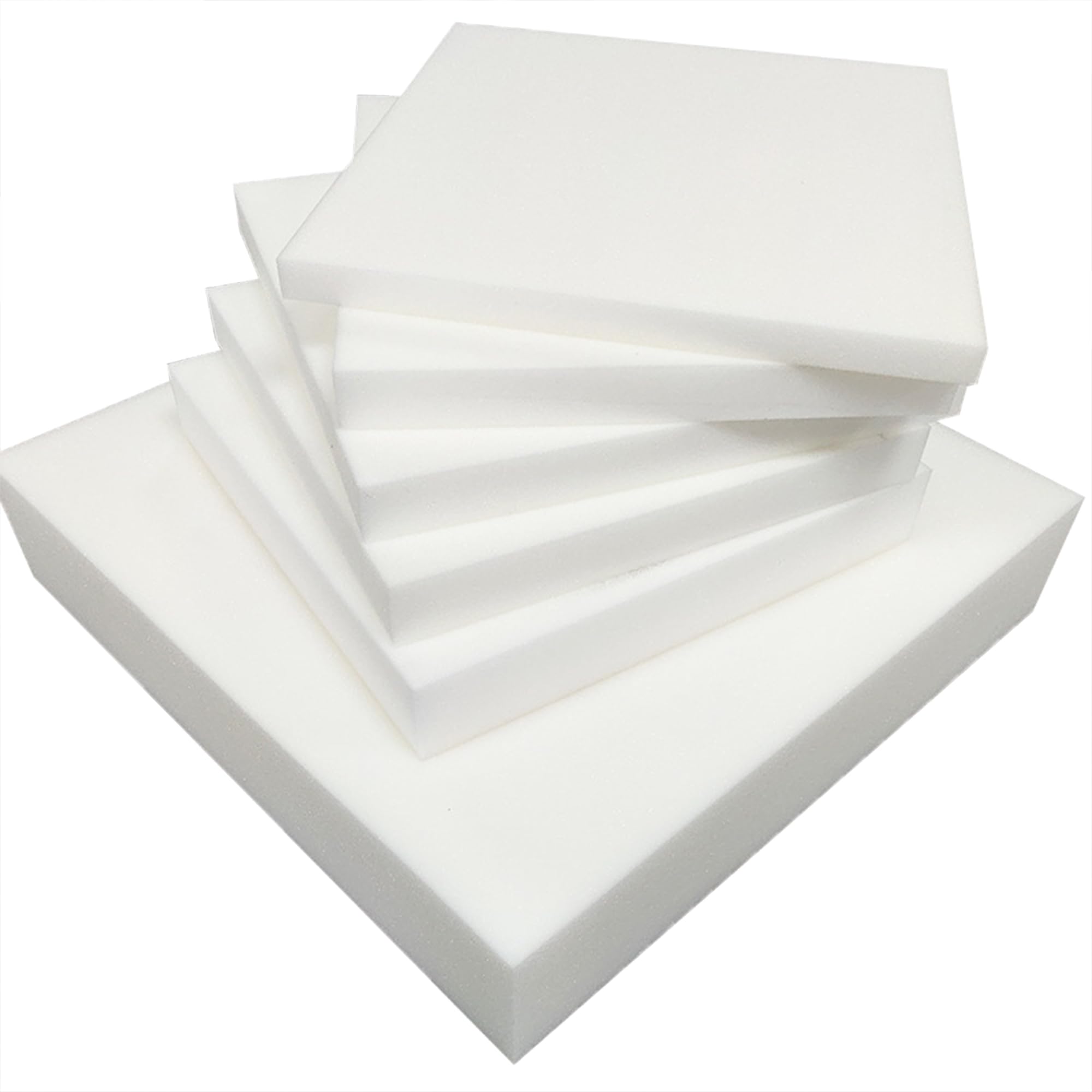 Cojines de espuma firme de alta densidad, espuma blanca para tapicería, sofás, asientos de ventana, sillones, relleno de espuma de repuesto para accesorios del hogar (grosor 15 cm, 150 x 60