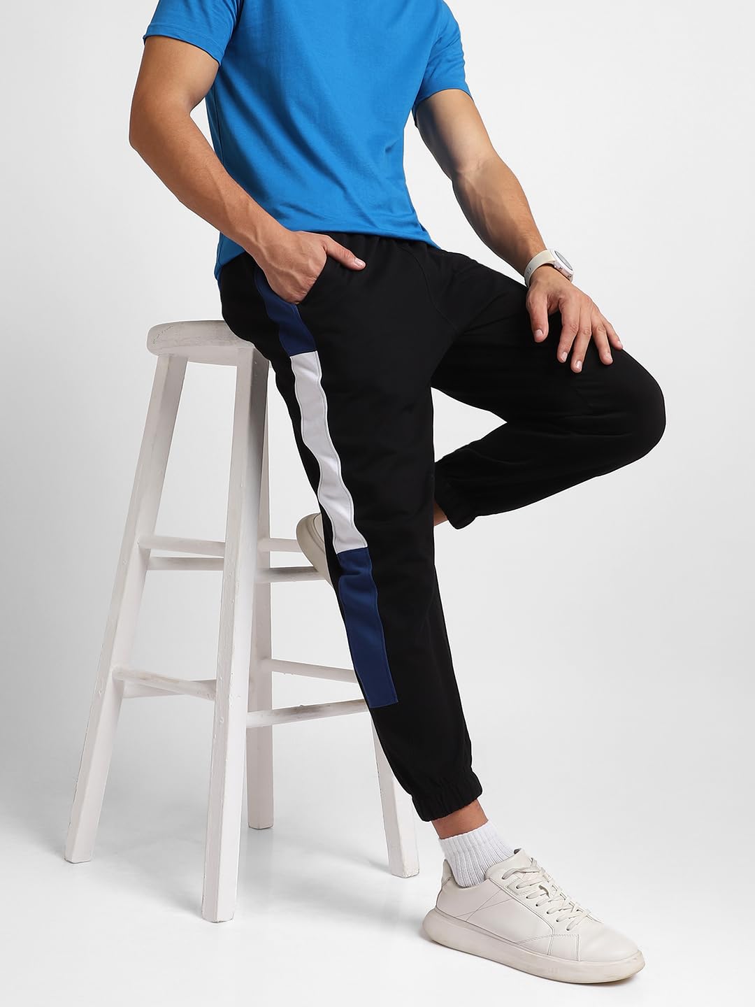 NOBERO Zaedn Joggery męskie jednolity czarny kolor slim fit nocny sen salon bieganie spodnie dresowe spodnie dresowe strój dla mężczyzn chłopców na co dzień siłownia sport bawełna