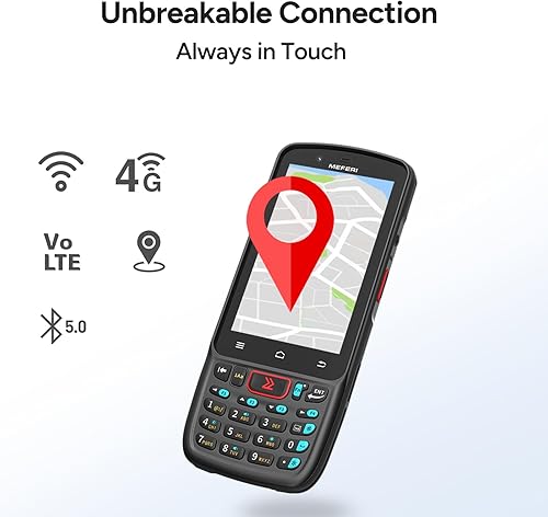 Miniatura 2 de MEFERI Escáner de código de barras Android ME40K, equipado con escáner cebra SE4710, 4+64GB 5180mAh, Android 12 PDA computadora móvil portátil