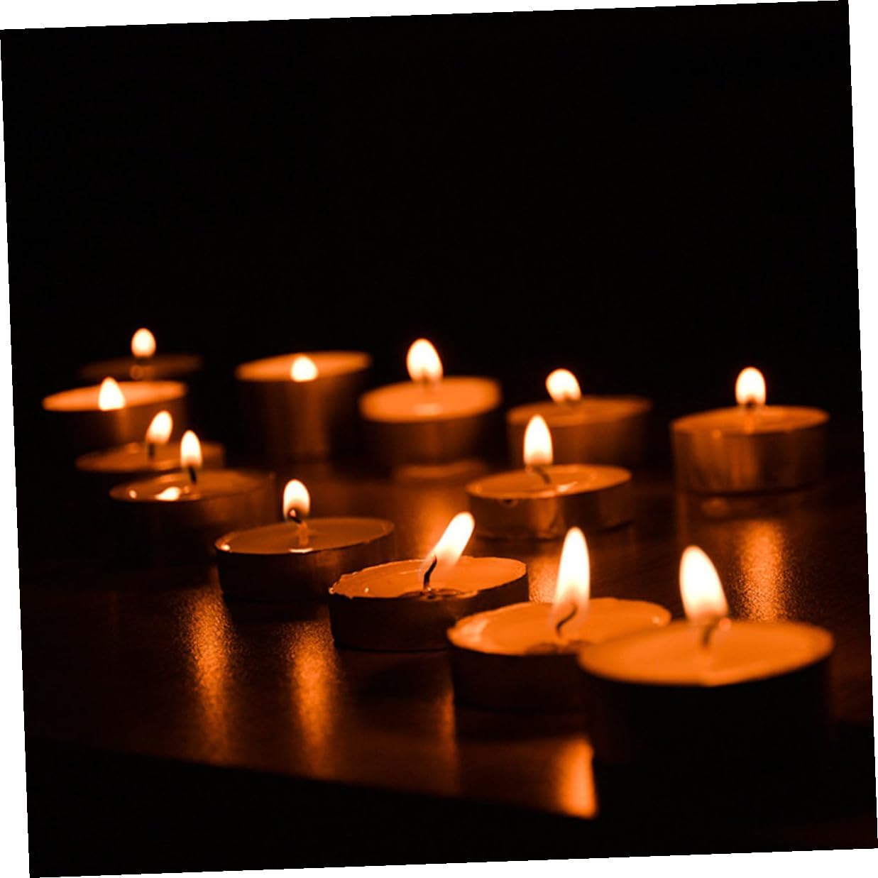 100pcs Multi-Function Mini Round Tea Light Candles, Portable and Lightweight Wax and Aluminum Votive Candles for Wedding, Home Decor, and Office Use