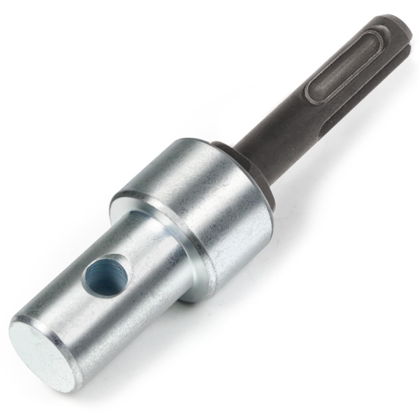 Utoolmart 1 Count Round Shank Garden Earth Auger Drill Adapter, 3/4 inch Internal Diameter, 2 Slot, 4.1 inch Overall Length, Concrete, Soil, Drill Bit