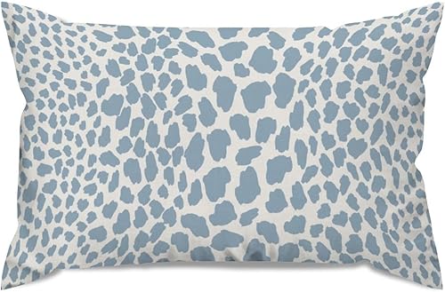 Miniatura 6 de ArogGeld Fundas de cojín lumbar de guepardo azul, estampado de leopardo, vaca, puntos de animales, fundas de almohada azul cielo, decoración de