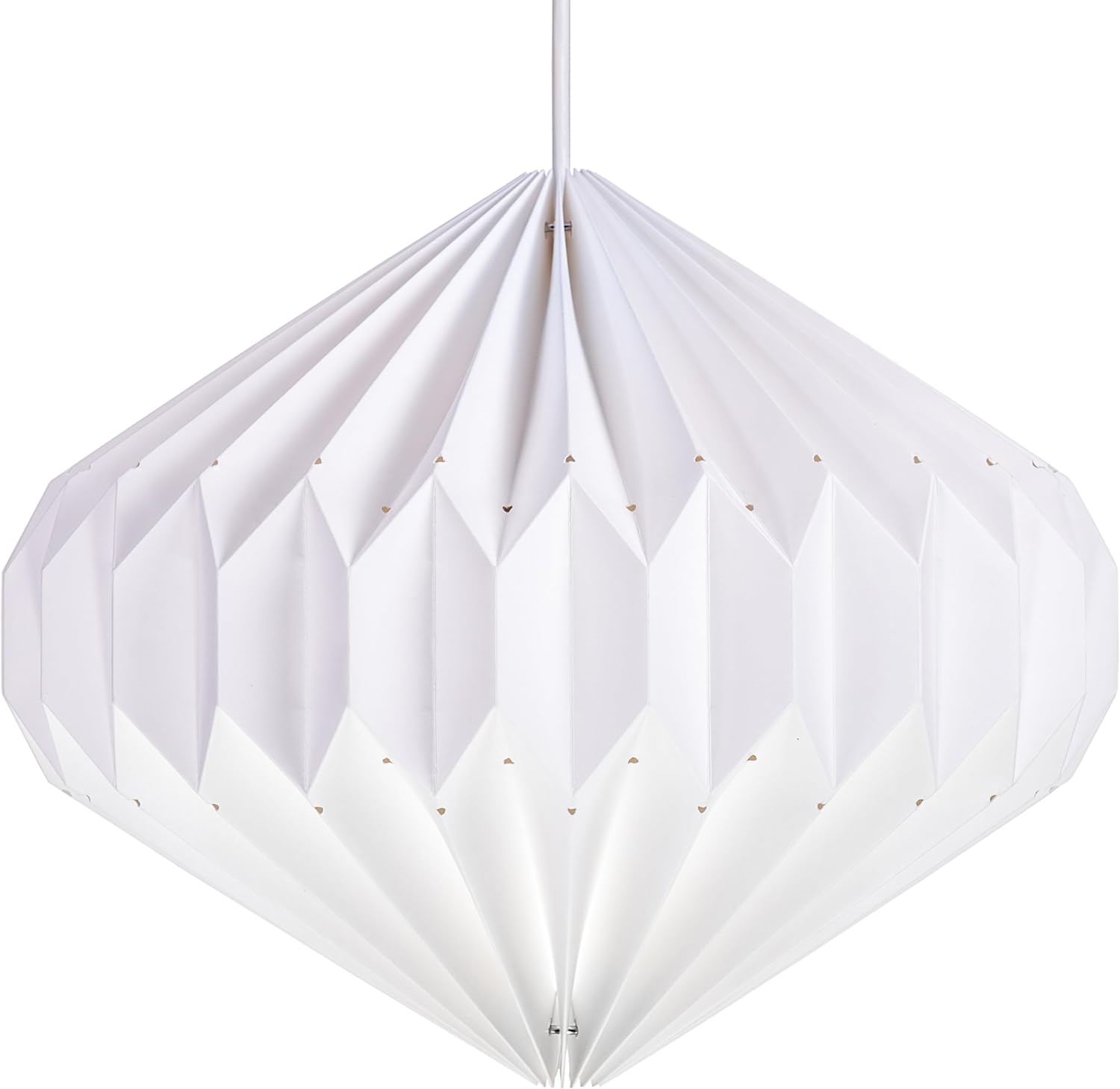 Tabéah Handmade Paper Origami Ceiling Light Shade – Pendant Lamp shade Lampshade – Lightshade for Bedroom, Nursery, Living Room, White, 39 x 30 cm Tabéah Handmade Paper Origami Ceiling Light Shade – Pendant Lamp shade Lampshade – Lightshade for Bedroom, Nursery, Living Room, White, 39 x 30 cm