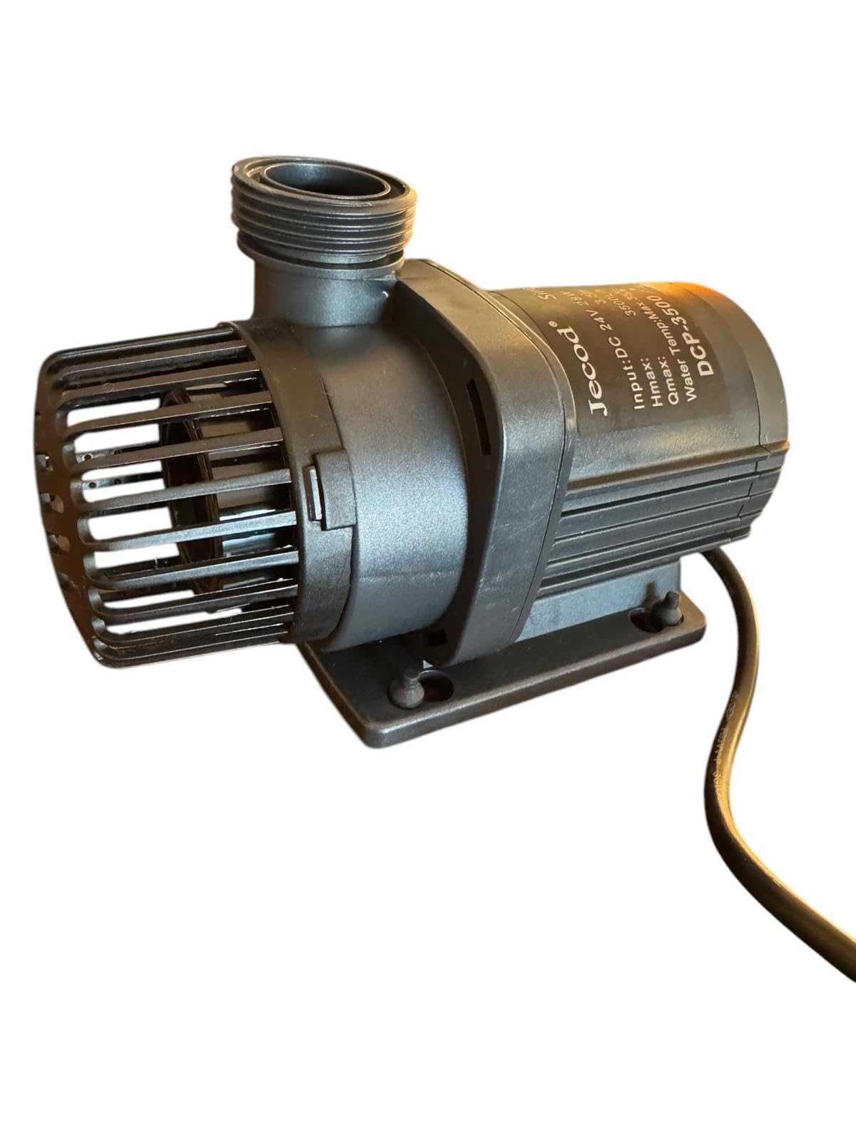 JEBAO DCP-3500 Bomba de Retorno para Acuario, 3500 L/h, 28 W, 24 V, Caudal Regulable, Controlador Electrónico