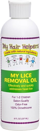 Aceite de dimeticona para eliminación de piojos tratamiento seguro no tóxico mata los piojos y sus huevos 8 onzas líquidas trata de 1 a 3 personas