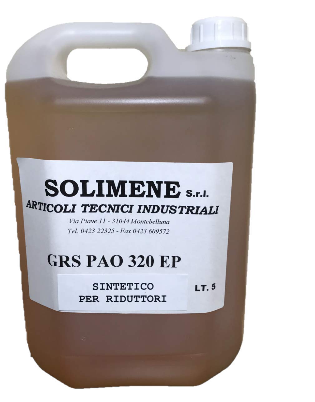 Olio sintetico GRS PAO 320, per RIDUTTORI, ingranaggi, lubrificante, trasmissioni, alta qualità, 5 litri