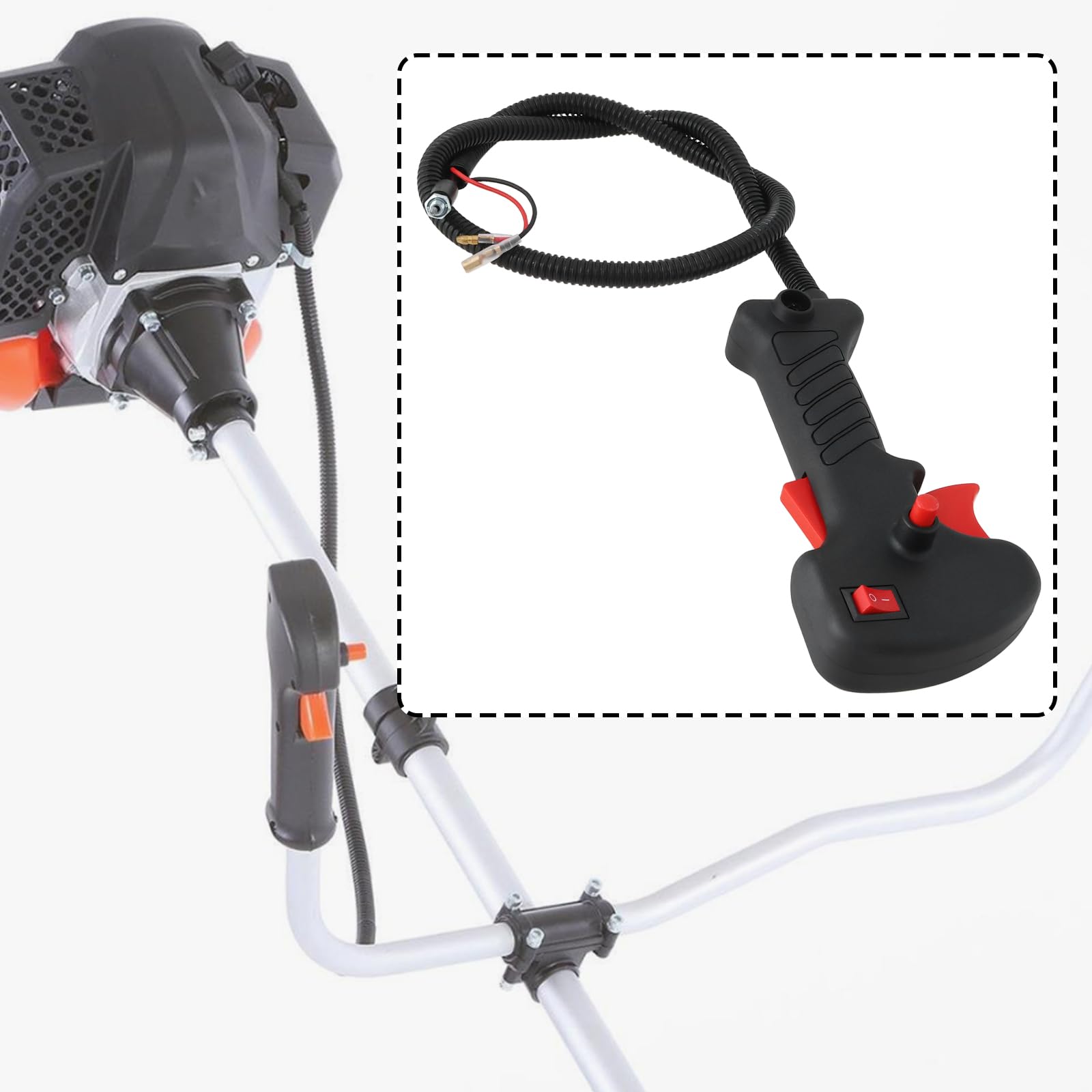 Create idea Gasgriff Kompatibel mit Fuxtec FX-MS152 FX-PS152 Rasenmähern