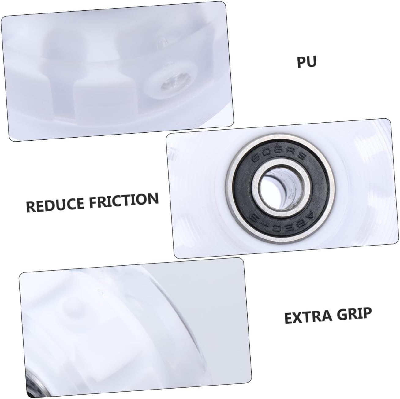 4pcs Roller Skate Wheels Set Pu Light up Skating Wheels for Outdoor Roller Skates with LED for Street and Indoor Skating