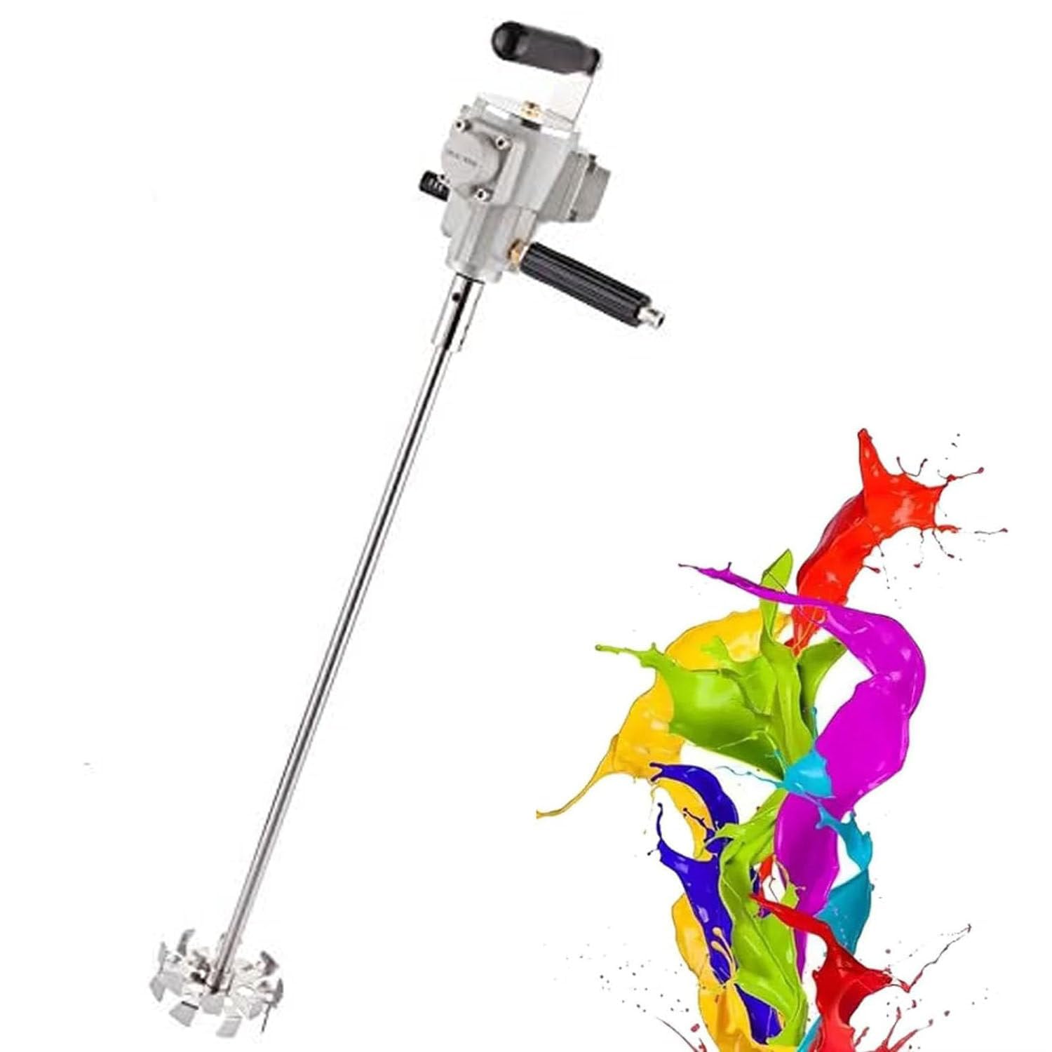 Mezclador de pintura neumático, máquina agitadora de tambor de mano, herramienta agitadora para mezclar y mezclar eficientemente pinturas y líquidos, fácil de usar