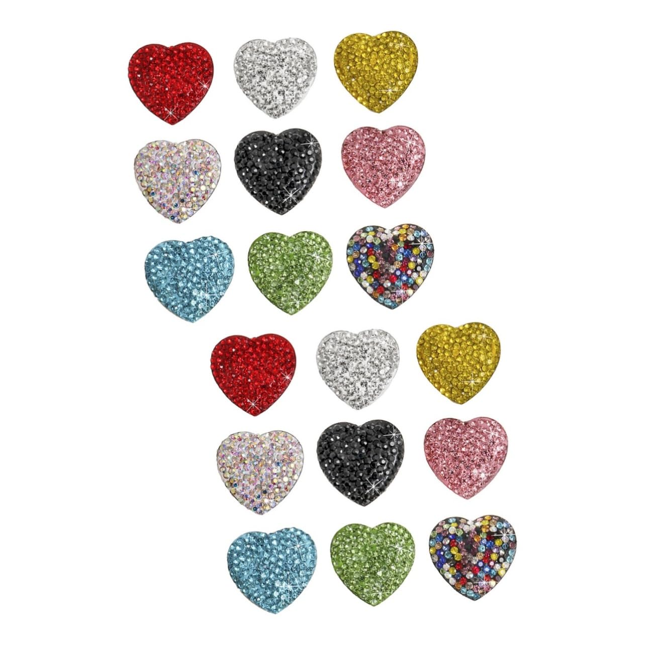 2 set Magnete Per Frigorifero Magneti Per Frigorifero Magnete Per Frigorifero Con Strass Magnete Per Lavagna Bianca Magnete A Cuore Magneti Per Frigorifero Magnete Per 9 pezzi*2
