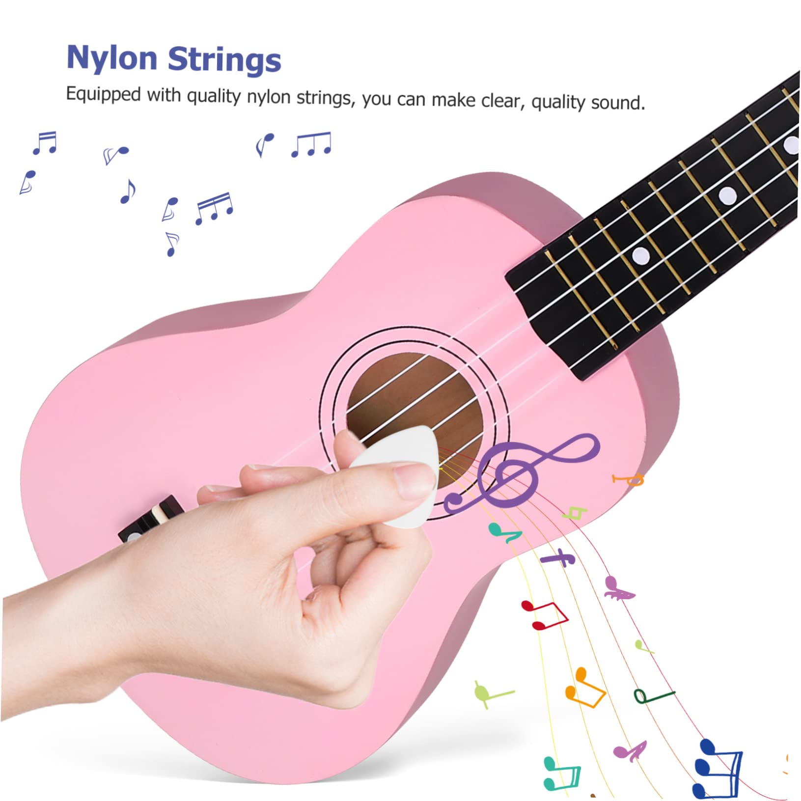 BESTonZON 21 Ukulele Dla Początkujących Sopran Ukulele Dla Dzieci Początkujący Sopran Dla Dorosłych Hawajski Instrument Małe