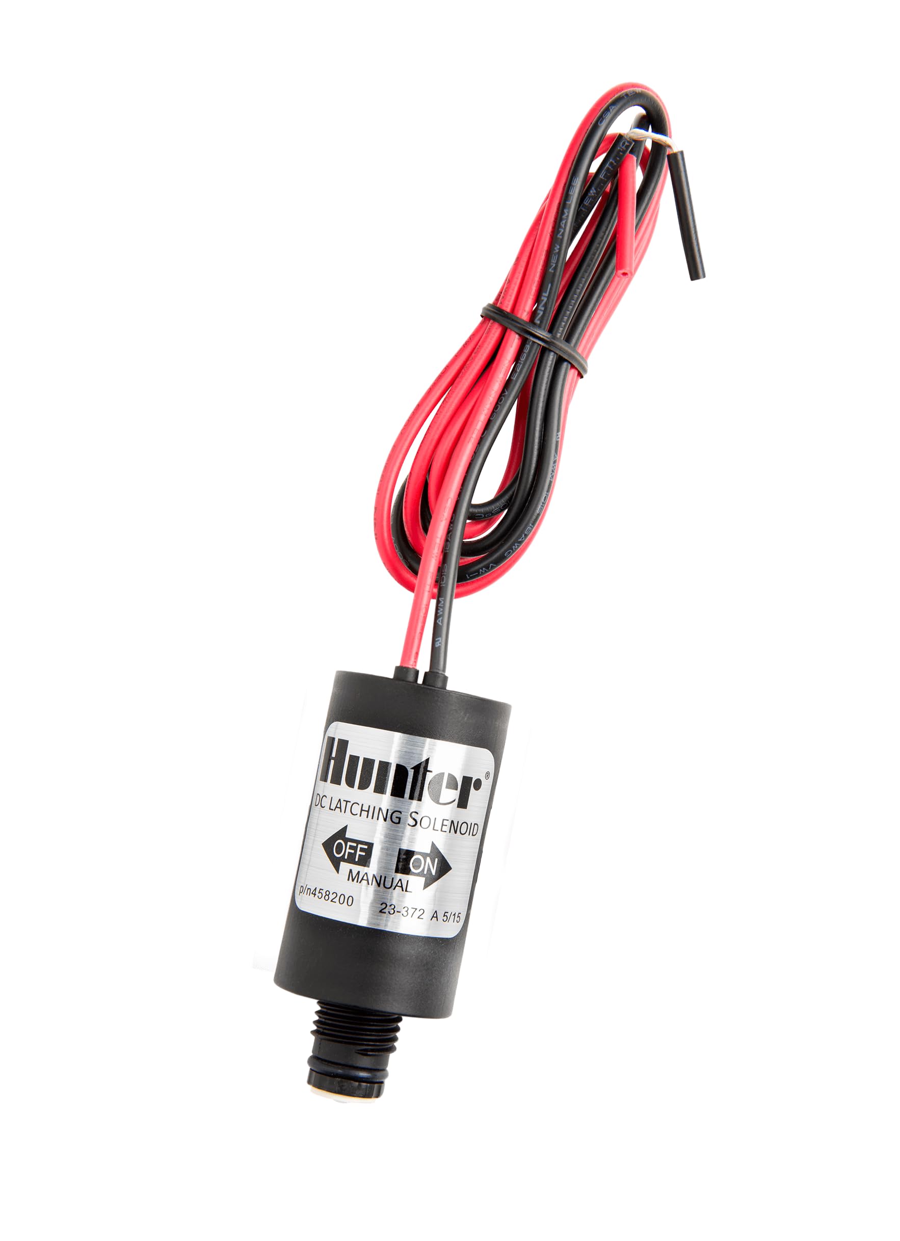 RIEGOPRO Solénoïde Hunter 9V DC Latch Compatible avec toutes les électrovannes de la marque HUNTER - Couleur Noir