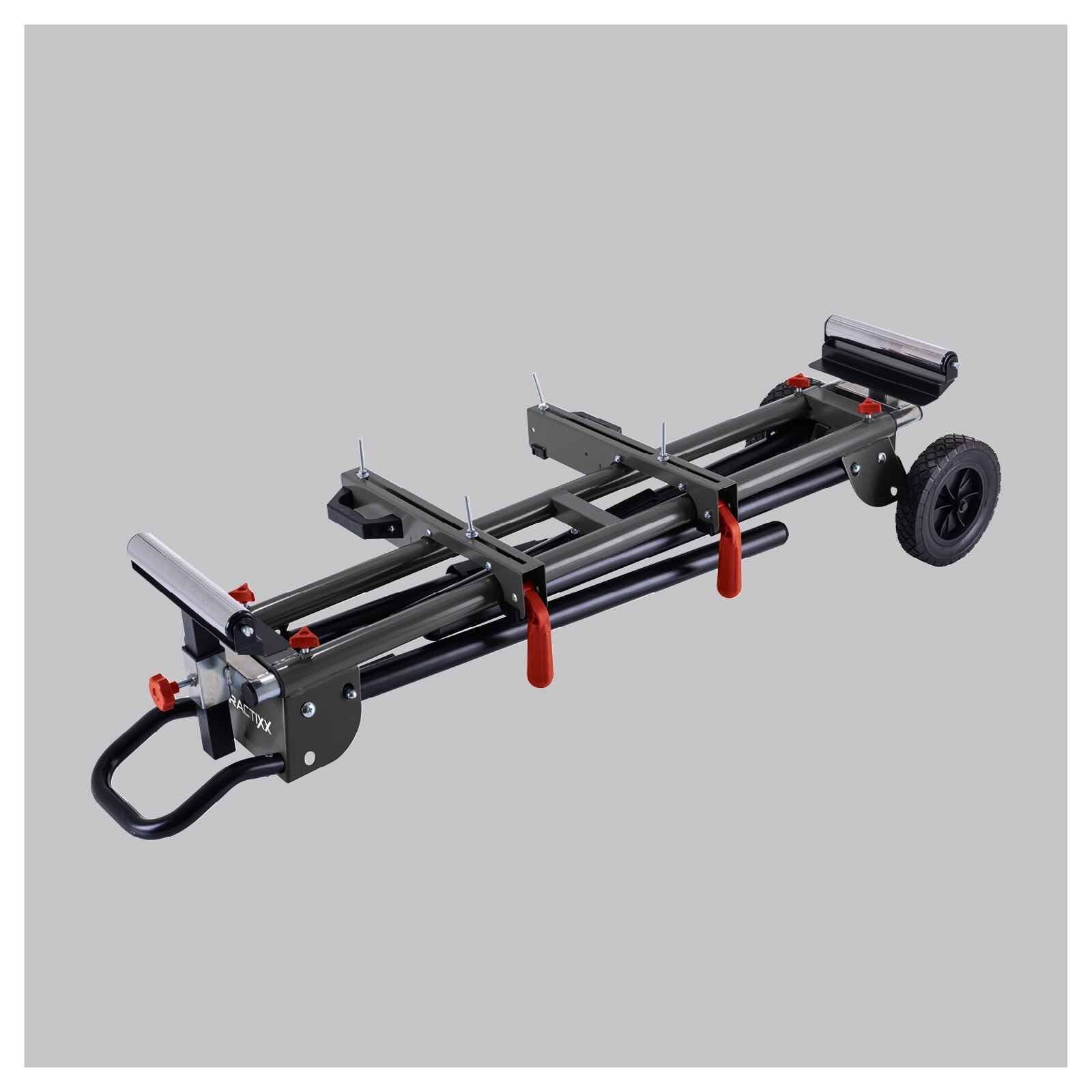 Practixx Support universel PX-UG2000R - Capacité de charge 200 kg - Support de machines - Scies à onglet - Dispositif de déplacement - Pliable